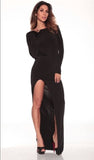 Long Classic backless dress - Red