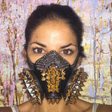 Burning Man Dust Mask, black base style 2