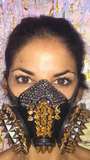 Burning Man Dust Mask, black base style 2